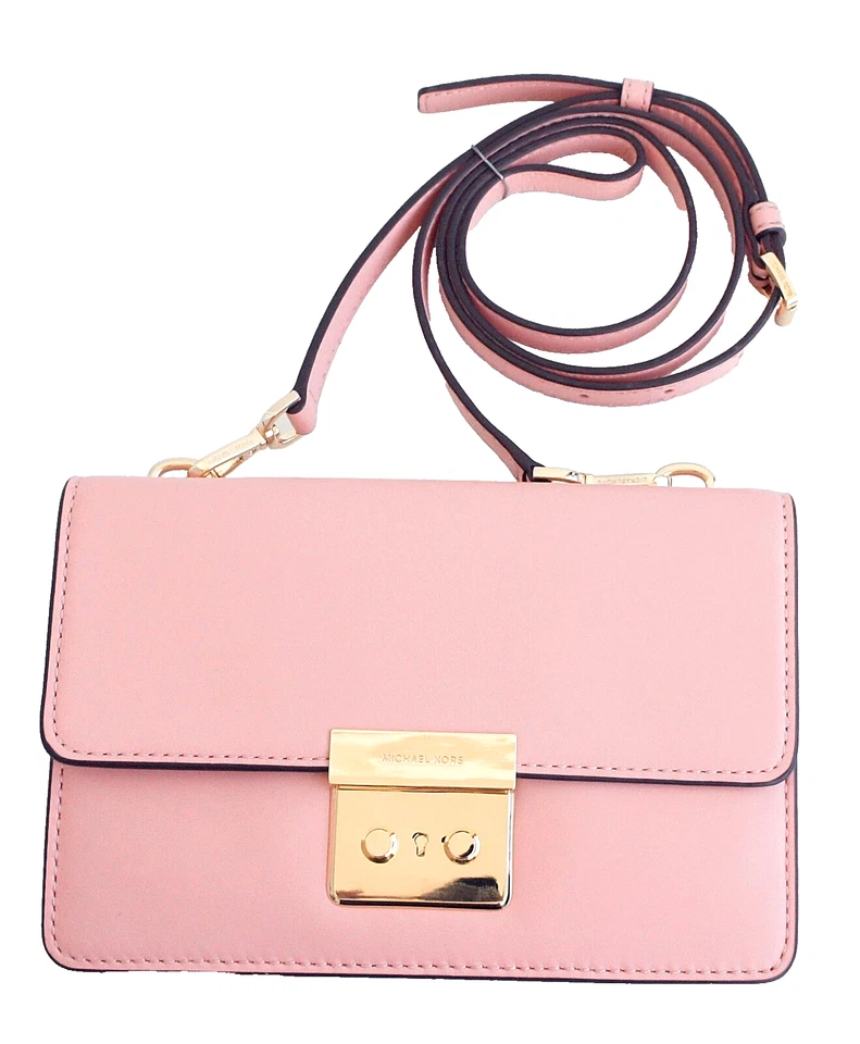 Michael Kors Bag Handbag Sloan SM Gusset Xbody Leather Pale Pink New - Image 4 of 4