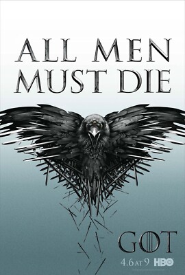 2011 Game Of Thrones Movie Poster 11X17 Westeros Jon Snow Daenerys Targaryen  