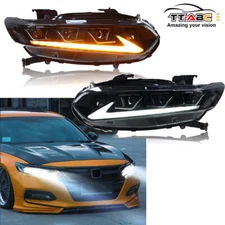 LED Headlights For Honda Accord 2018-2022 DRL Lexus Style 8 Lens Headlamp