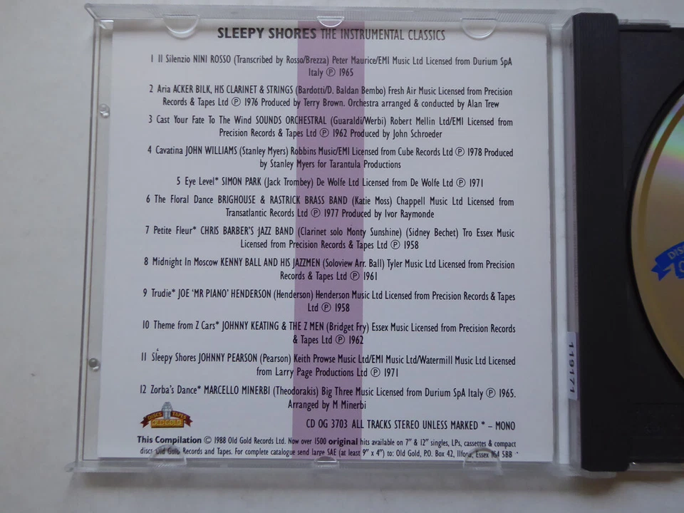 VARIOUS <  Sleepy Shores - The Instrumental Classics  > NM (CD) - Bild 2 von 4