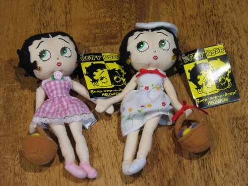 Two 7" Betty Boop Plush dolls