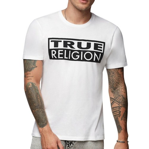 True Religion Men's Box TR Logo Tee T 