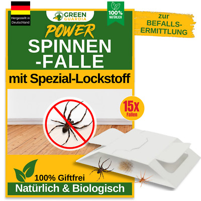 Spinnenfalle   15x Fallen - Spinnen Klebefalle, Wirksam Spinnen bekämpfen