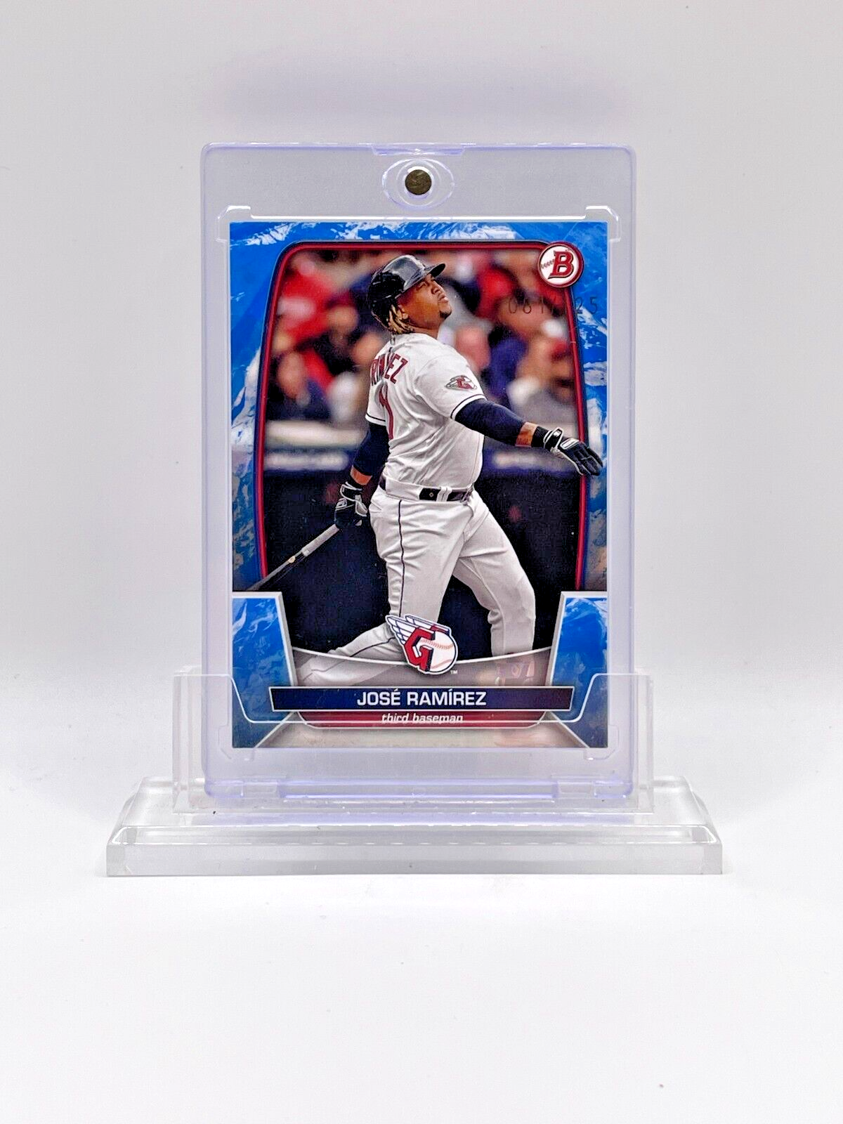 Jose Ramirez 2023 Bowman Light Blue Parallel #/125 SP Rare Legend-image