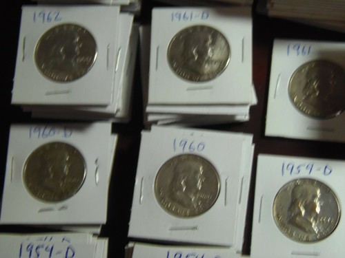 (1) 1950-1963 Franklin Half Dollar. 90% Silver, ( BDW-3) - 第 4/11 張圖片