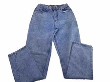 Vtg Anchor Blue Jeans Women's Size 7/8 L Loose High Rise straight Denim y2k Mom
