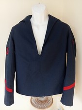 TOP UNIFORME MARINA FRANCESE, rara vintage anni 70, M adulti