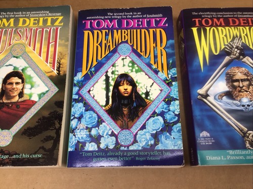 3 X Tom Deitz Soulsmith Trilogy PB Dreambuilder & Wordwright 1990s - Picture 3 of 5
