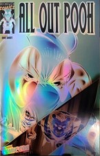 All Out Pooh NYCC 2022 Secret Exclusive Foil Negative Wolverine Homage AP4 comic cover