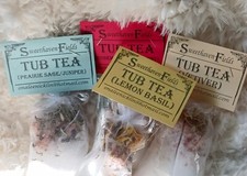 Gift sets, homemade bath salts, tub teas, foot soak, aromatherapy, Epsom salts,