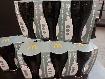 Mc Donald´s Coca-Cola Glas Schweiz 2022 SCHWARZ Sonderedition Exclusive Edition