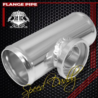TYPE-SSQV 2.5'' ALUMINUM TURBO BLOW OFF VALVE FLANGE PIPE/PIPPING ADAPTOR SILVER