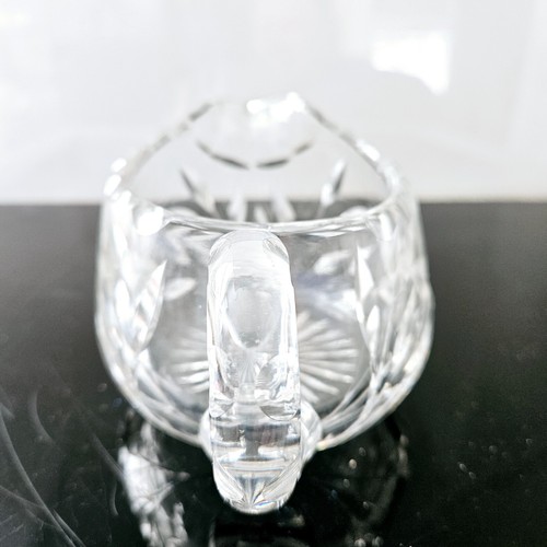 Vintage Bleikristall Davidstern 3" Klarschliff Geätzt Glas Schüssel Milchkännchen Krug - Bild 9 von 24