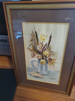  Watercolor Painting Signed by Florence Hafner 