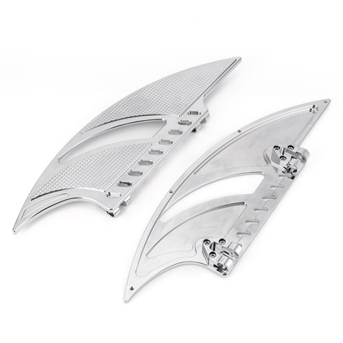 Tableros de piso de conductor cromados CNC para Harley Softail Deluxe FLSTN Electra Road Glide - Imagen 10 de 17