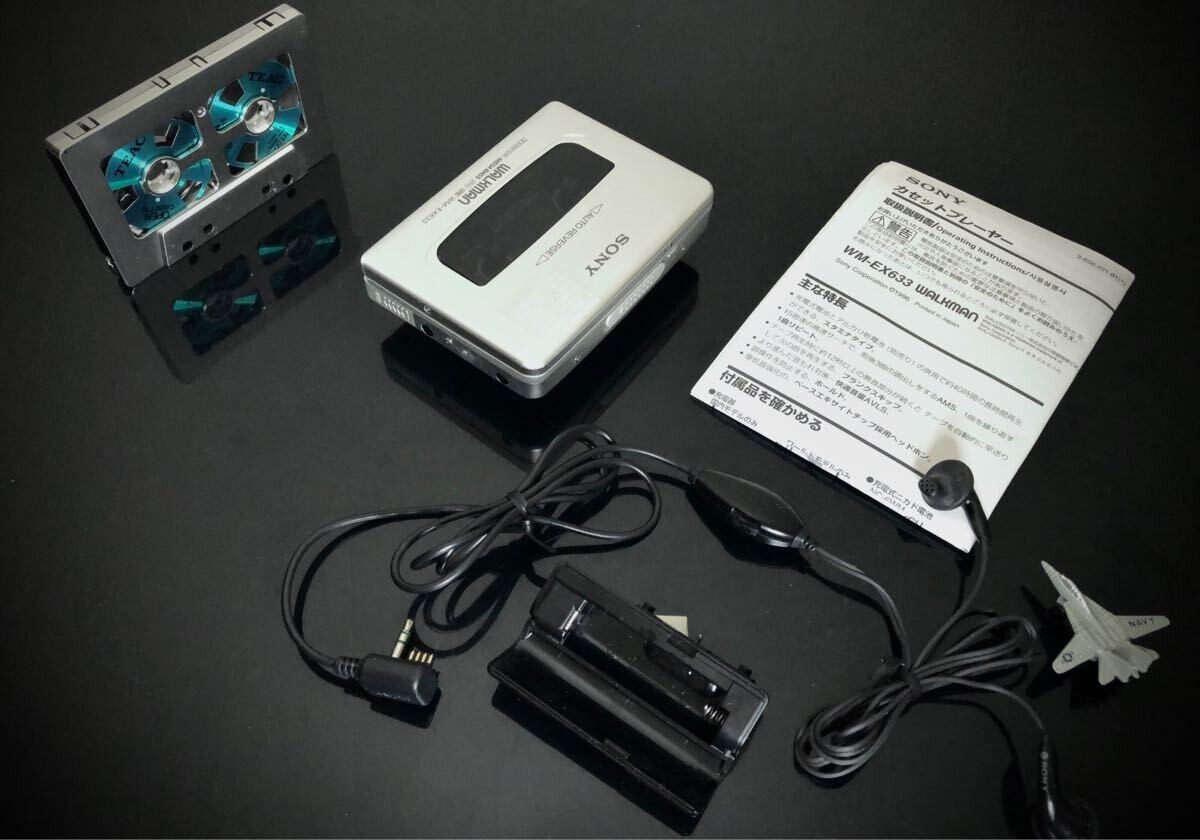 プレイステイション SONY WALKMAN cassette player WM-EX633 Silver tested | eBay