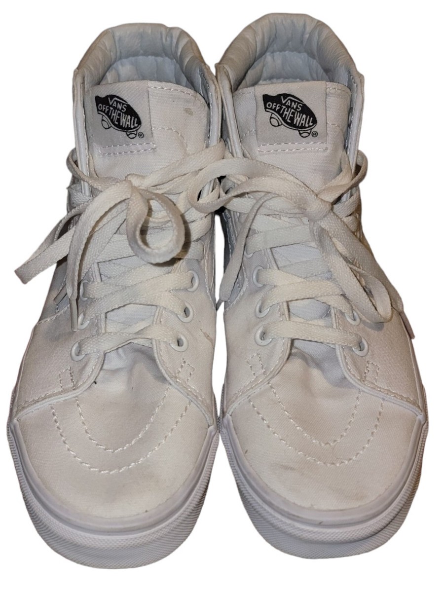 Vans Unisex SK8 Hi 721356 White Casual Shoes Sneakers Size W 7.5 M