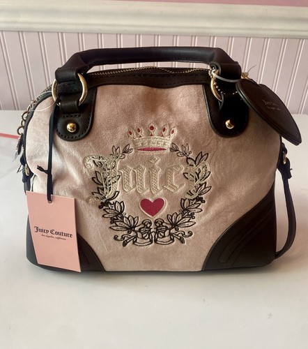 Juicy Couture Y2K Satchel Purse Pink Diamond Heritage Bowlers NWT!