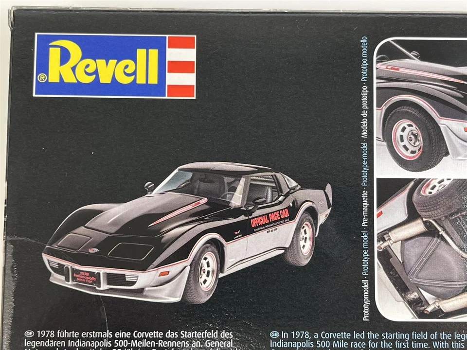 Corvette Indy Pace Car 1978 Modello In Scala 1:24 Kit Revell 07646 - Immagine 3 di 4
