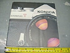 KONICA AUTOREFLEX T CAMERA BROCHURE 1970 PRINTED IN JAPAN
