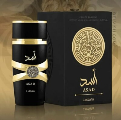Lattafa Asad by Lattafa 3.4 Oz (100 ml) EDP Eau De Parfum Spray Unisex Black New