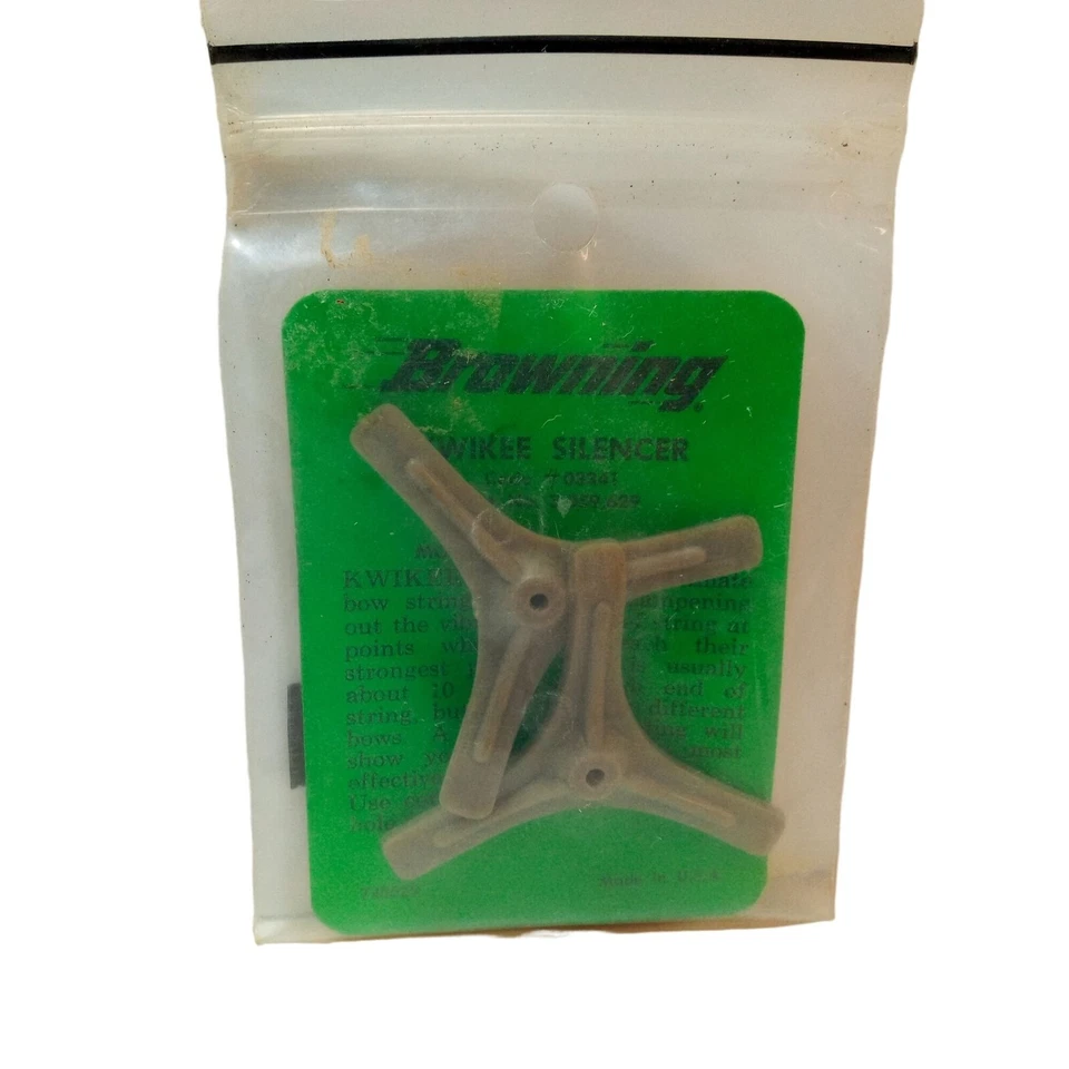 Silenciador de cable Browning Kwikee vintage nuevo stock antiguo nuevo accesorio de arco Foto 4 de 4