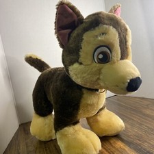 Build-a-Bear Paw Patrol Chase Nickelodeon 15" Plush Gray Collar No Police Badge