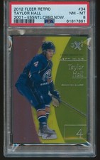 Taylor Hall 2012-13 Fleer Retro Essential Credentials Now 27/34 PSA 8