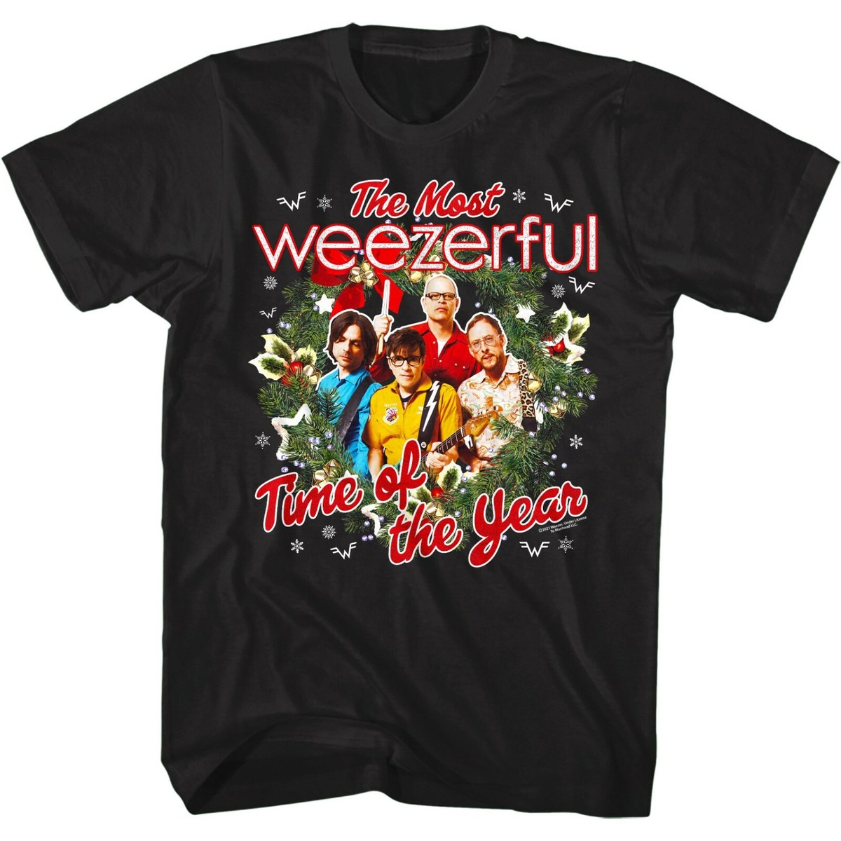 Weezer Most Weezerful Time of the Year Men's T Shirt Christmas
