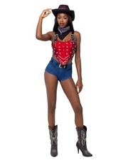 Roma Costume Women's 4PC Western Cowgirl Costume