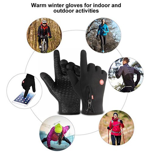 Windproof Winter Warm Cycling Gloves Touch Screen Bike MTB MX Bicycle Mittens - Picture 11 of 15