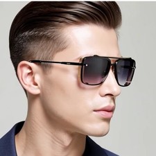 Sunglasses Steampunk Design Square Frame Men's Fashion Elegant Luxury Outdoor