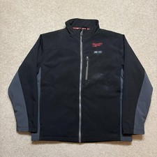 Milwaukee M12 Heated Gear Jacket Mens Large Black Softshell Full Zip Outdoor