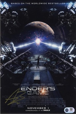 ASA BUTTERFIELD - Ender's Game (20cm x 30cm) - ACG Certified GENUINE AUTOGRAPH