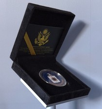 U.S. Central Intelligence Agency (CIA) Challenge Coin in Display Case