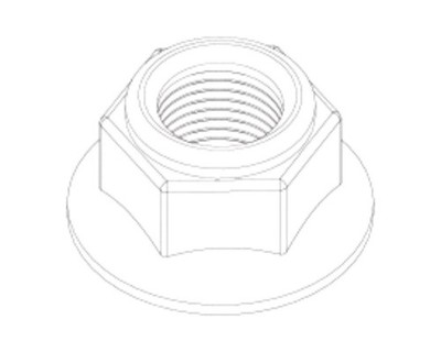 UDIRC Sechskant Flansch Sicherungsmutter M4 UDM02-003 