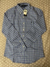 125 Polo Ralph Lauren Men's Slim Fit Poplin Shirt Blue/Navy Size M