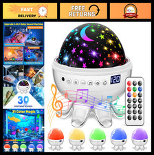 Soothing Baby Sound Machine  Night Light Projector, 30 Sounds, 31 Colors, Remot
