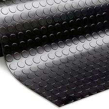 Garage Floor Mat Diamond Plate PVC Vinyl Flooring Rolls Trailer Non-Slip