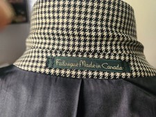 Bachrach Men's 42T Tailored Fit Houndstooth Two Button Blazer Sport Jacket