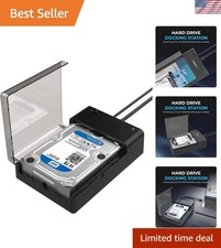 USB 3.0 to SATA Lay-Flat Docking Station for 2.5 3.5in HDD/SSD UASP Support
