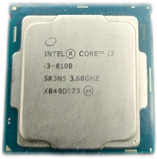 Intel Core i3-8100 SR3N5 3.6GHz 8th Gen 4-Core LGA1151 CPU