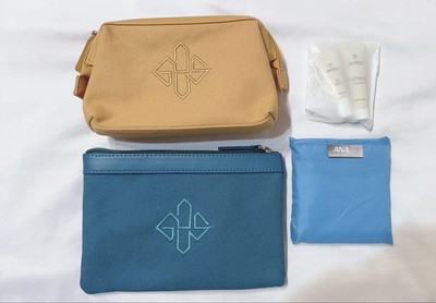 ANA Business Class amenity Ettinger Pouch and AVEDA Set #35979f