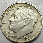 1951-D  Roosevelt Dime 90% Silver 10c US Coin