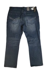 T.K. Axel Addison Slim Straight New Stretch Denim Mens Jeans 38/32 Medium Wash