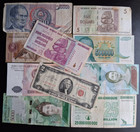 World Foreign currency 10 *small and Large Bank Notes* lot D351 — photo 8