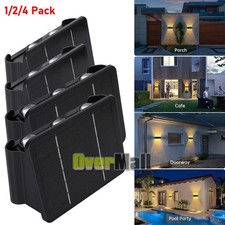 LOT Solar Deck Lights Outdoor Step Lights LED Fence Stair Lights for Garden Yard