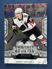 2019-20 UD Exquisite Platinum Rookies Barrett Hayton Coyotes /399