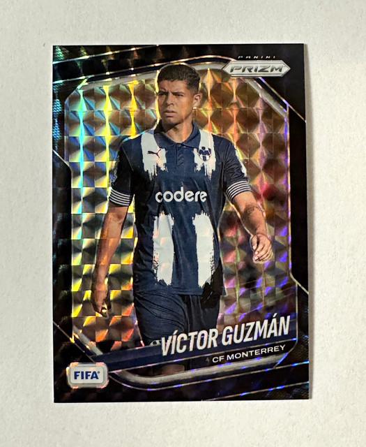 2025-26 Panini Prizm FIFA Victor Guzman Black Finite 1/1 #137 CF Monterrey
