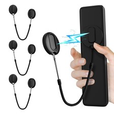 Magnetic Remote Control Holder with Cable -Adhesive Wall Mount, 3 Pack Silico...
